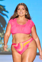 Charger l'image dans la galerie, Bikini grande taille triangle en mesh et cheeky