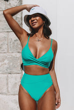 Charger l'image dans la galerie, Bikini bralette torsad¨¦ et taille haute ¨¦piss¨¦
