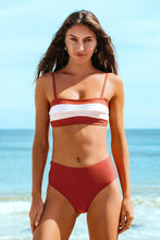Charger l'image dans la galerie, Bikini bandeau en couleurs contrast¨¦es
