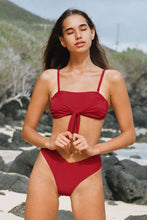 Charger l'image dans la galerie, Bikini bandeau taille moyenne rouge