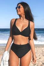 Charger l'image dans la galerie, Bikini bralette taille haute torsad¨¦