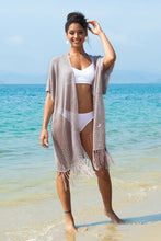 Charger l'image dans la galerie, Kimono ¨¤ ourlet ¨¤ franges