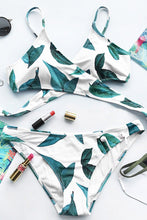 Charger l'image dans la galerie, Bikini crois¨¦ ¨¤ imprim¨¦ feuilles vert