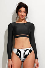 Charger l'image dans la galerie, Bikini court d¨¦coup¨¦ ¨¤ manches longues