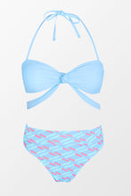 Charger l'image dans la galerie, Bikini bandeau ¨¤ nouer et bandes taille haute