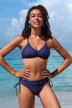 Charger l'image dans la galerie, Bikini ruch¨¦ ¨¤ bralette et nouer sur le c?t¨¦ hipster
