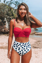 Charger l'image dans la galerie, Bas de bikini taille haute ¨¤ pois