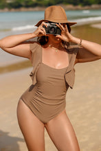 Charger l'image dans la galerie, Maillot de bain une pi¨¨ce grande taille ¨¤ manches papillon