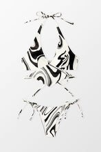 Charger l'image dans la galerie, Bikini d¨¦coup¨¦ ¨¤ nouer sur le c?t¨¦ et col licou hipster