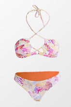 Charger l'image dans la galerie, Bikini r¨¦versible dos nu imprim¨¦ corail