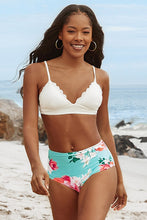 Charger l'image dans la galerie, Bas de bikini taille haute imprim¨¦ floral chic