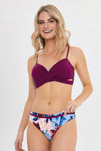 Charger l'image dans la galerie, Bikini crois¨¦ et ¨¤ floral prune