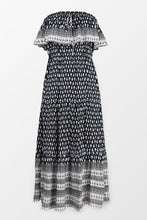 Charger l'image dans la galerie, Robe bustier imprim¨¦ ethnique ¨¤ volants