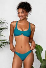Charger l'image dans la galerie, Bikini bleu ¨¦l¨¦gant avec anneaux en O