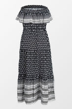 Charger l'image dans la galerie, Robe bustier imprim¨¦ ethnique ¨¤ volants