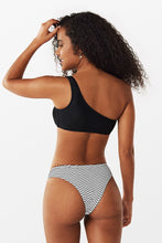 Charger l'image dans la galerie, Bikini asym¨¦trique ¨¤ rayures avec anneaux
