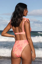 Charger l'image dans la galerie, Bikini ruch¨¦ ¨¤ nouer aux ¨¦paules et armature jambe haute