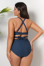 Charger l'image dans la galerie, Bikini bralette grande taille et taille haute ¨¤ ceinture nou¨¦e
