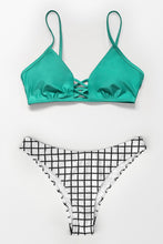 Charger l'image dans la galerie, Bas de bikini ¨¦chancr¨¦ ¨¤ motif vichy