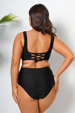 Charger l'image dans la galerie, Bikini bralette taille haute de grande taille d¡¯emballage sur le devant