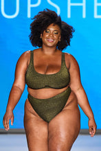 Charger l'image dans la galerie, Bikini grande taille bralette nervur¨¦ avec trou de serrure