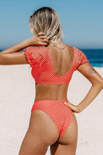 Charger l'image dans la galerie, Bikini r¨¦tro ¨¤ pois et col en V