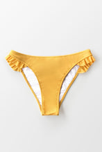 Charger l'image dans la galerie, Bas de bikini taille basse ¨¤ volants jaune