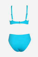 Charger l'image dans la galerie, Bikini bleu ¨¤ nouer et en crochet arri¨¨re