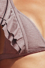 Charger l'image dans la galerie, Bikini rose ¨¤ ¨¦paules d¨¦nud¨¦es ¨¤ volants