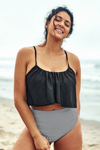 Charger l'image dans la galerie, Bikini grande taille ¨¤ volants avec taille haute