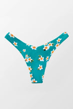 Charger l'image dans la galerie, Bas de bikini taille basse imprim¨¦ floral aqua