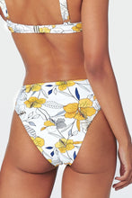 Charger l'image dans la galerie, Bas de bikini blanc ¨¤ d¨¦coupes nou¨¦ ¨¤ fleurs