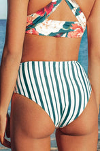 Charger l'image dans la galerie, Bas de bikini taille haute ¨¤ rayures