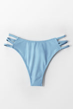 Charger l'image dans la galerie, Bas de bikini bleu ¨¤ bretelles