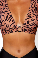 Charger l'image dans la galerie, Bikini haut ¨¤ manches longues et taille haute devant en V