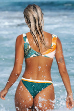 Charger l'image dans la galerie, Bas de bikini ¨¤ bordure blanche et orange