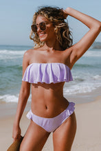 Charger l'image dans la galerie, Bikini bandeau ¨¤ volants et ¨¤ hipster