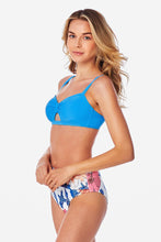 Charger l'image dans la galerie, Bikini nou¨¦ bleu et imprim¨¦ floral