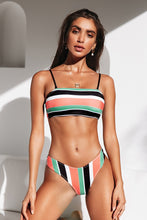Charger l'image dans la galerie, Bikini bandeau rayures color¨¦es