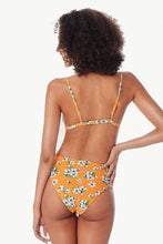 Charger l'image dans la galerie, Bas de bikini taille moyenne imprim¨¦ floral jaune