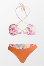 Charger l'image dans la galerie, Bikini r¨¦versible dos nu imprim¨¦ corail