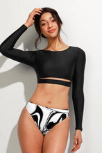 Charger l'image dans la galerie, Bikini court d¨¦coup¨¦ ¨¤ manches longues