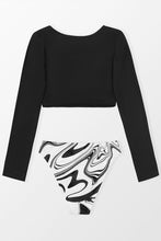 Charger l'image dans la galerie, Bikini court d¨¦coup¨¦ ¨¤ manches longues