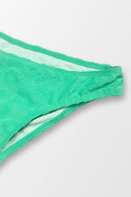 Charger l'image dans la galerie, Bikini hipster taille basse avec bralette en jacquard fleuri