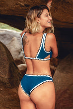 Charger l'image dans la galerie, Bas de bikini taille basse avec bordure en crochet