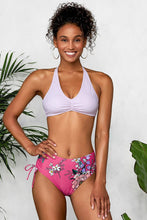 Charger l'image dans la galerie, Bikini dos tress¨¦ blanc imprim¨¦ floral