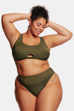 Charger l'image dans la galerie, Bikini grande taille bralette nervur¨¦ avec trou de serrure