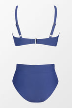 Charger l'image dans la galerie, Bikini grande taille taille haute couleur unie