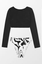 Charger l'image dans la galerie, Bikini court d¨¦coup¨¦ ¨¤ manches longues