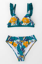 Charger l'image dans la galerie, Bas de bikini ¨¤ imprim¨¦ floral et feuilles